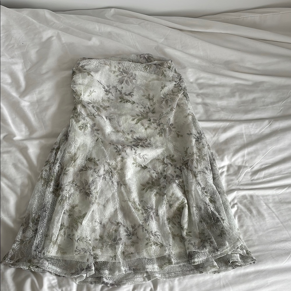 REVOLVE Floral Lace Skirt